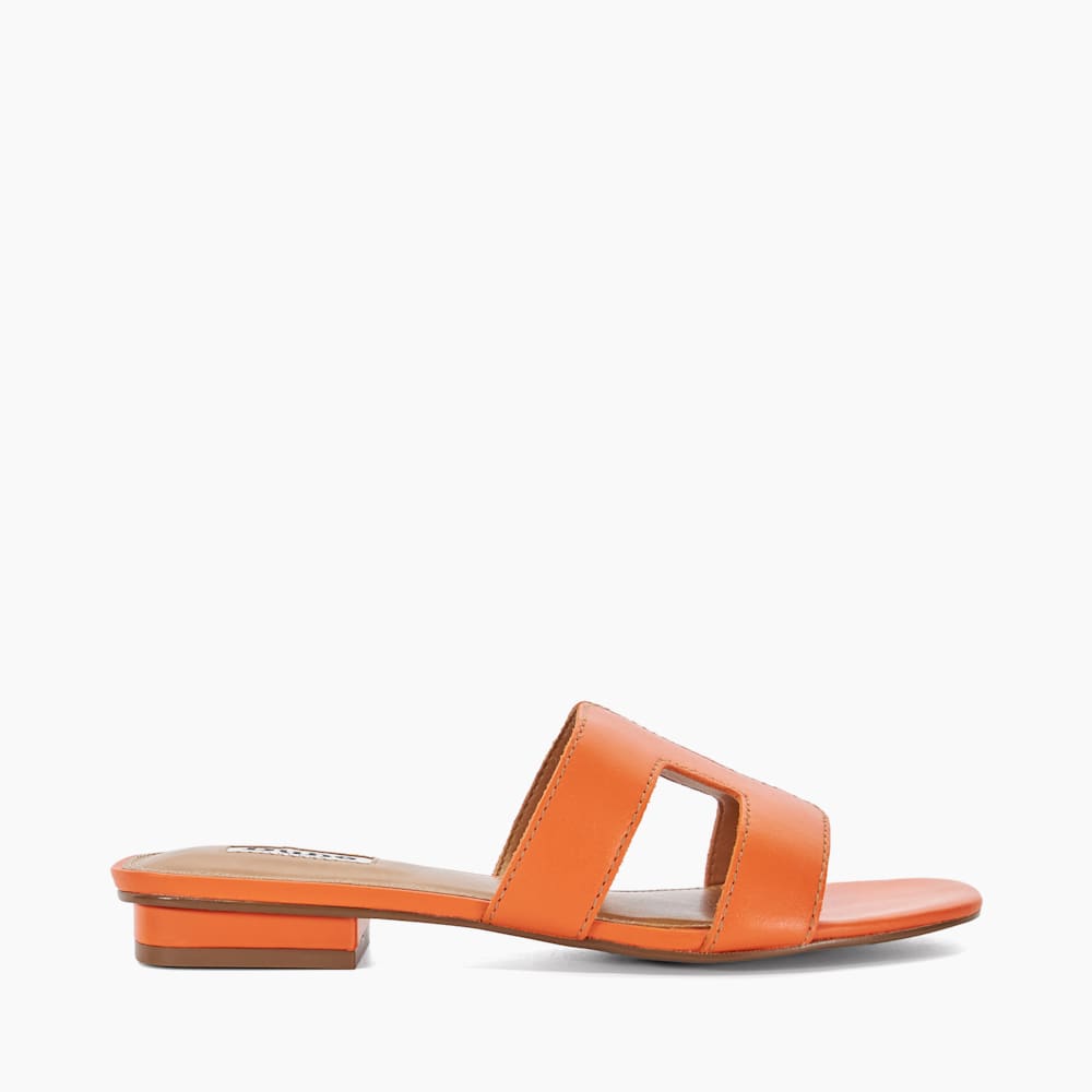 Loupe Orange, Smart Slider Sandals | Dune London
