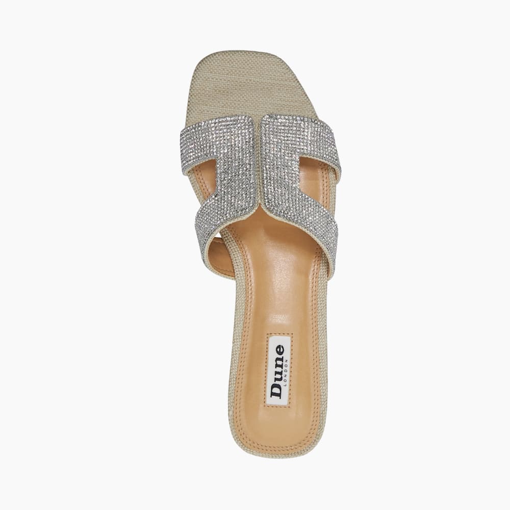 Dune diamante flip flops on sale