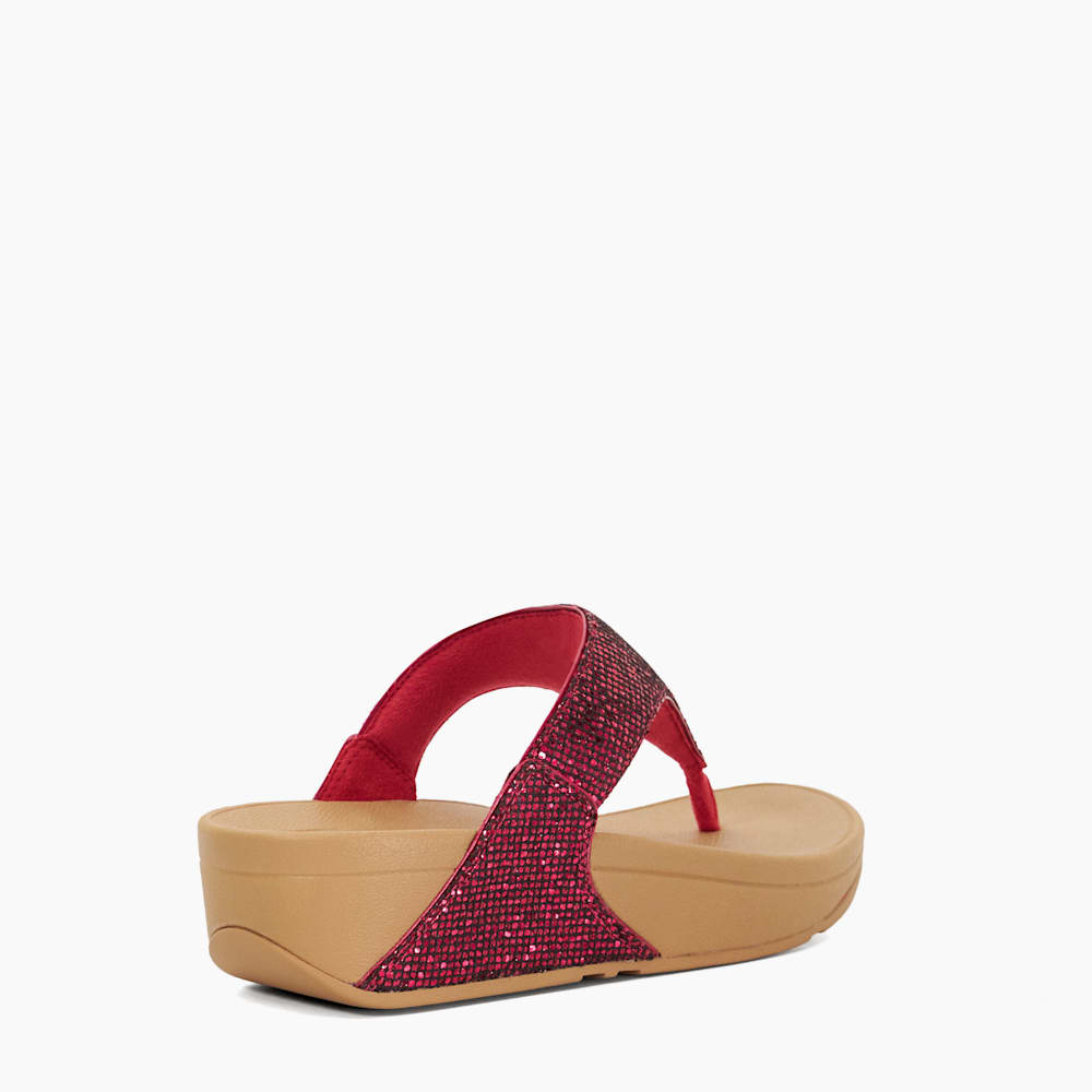 Glitter wedge flip flops hotsell