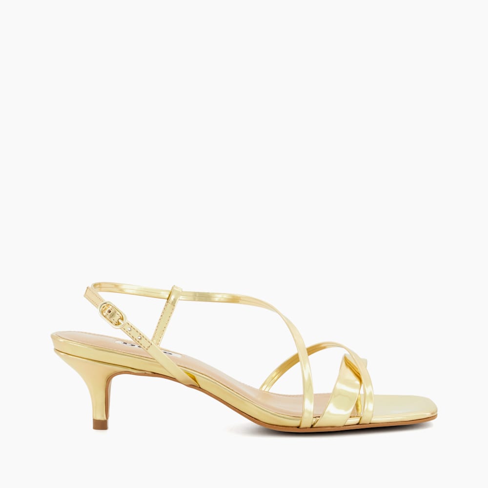 Low heel gold strappy sandals shop