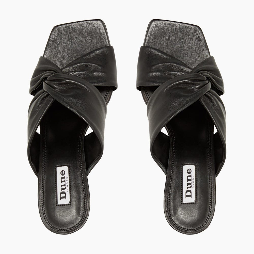 Flat Mules Mule Dune London Graceful Quilted Espadrille Mules