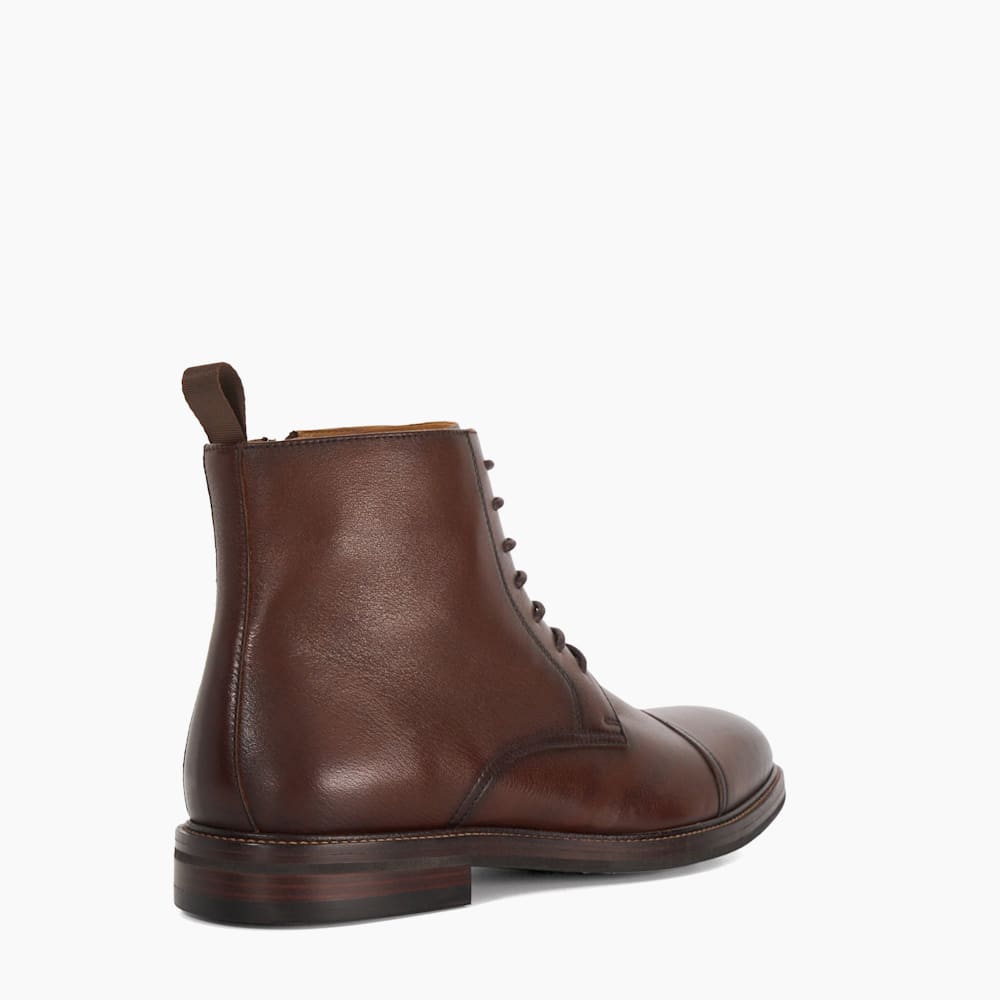 Matias Brown, Toe Cap Detail Ankle Boot Dune London