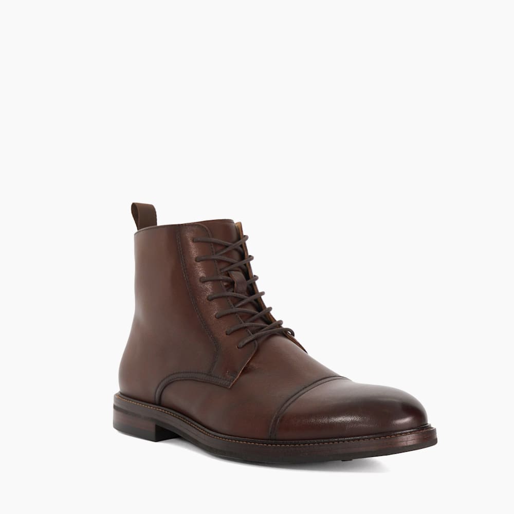 Matias Brown, Toe Cap Detail Ankle Boot Dune London