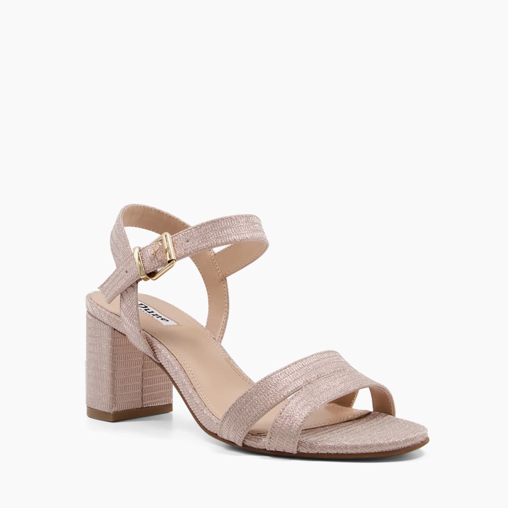 Rose gold metallic block heel sandals store