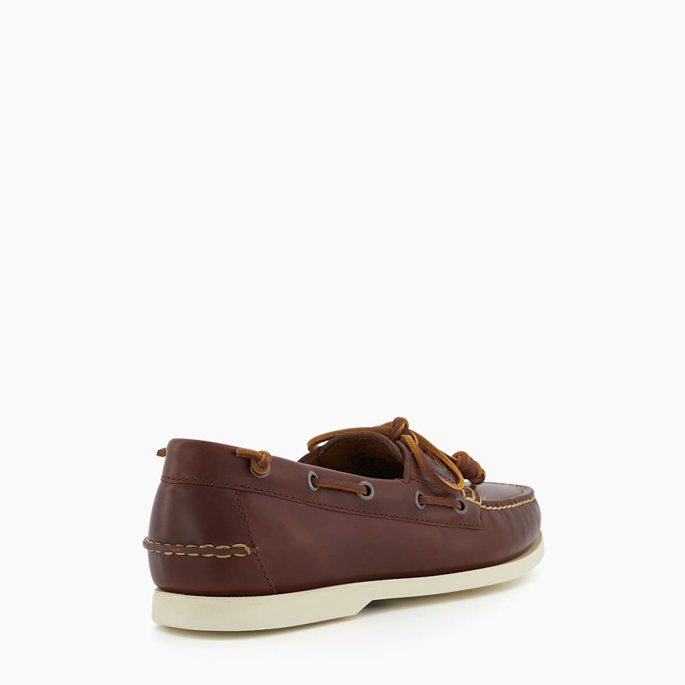 Merton Slip On Tan Leather Boat Shoes Dune London
