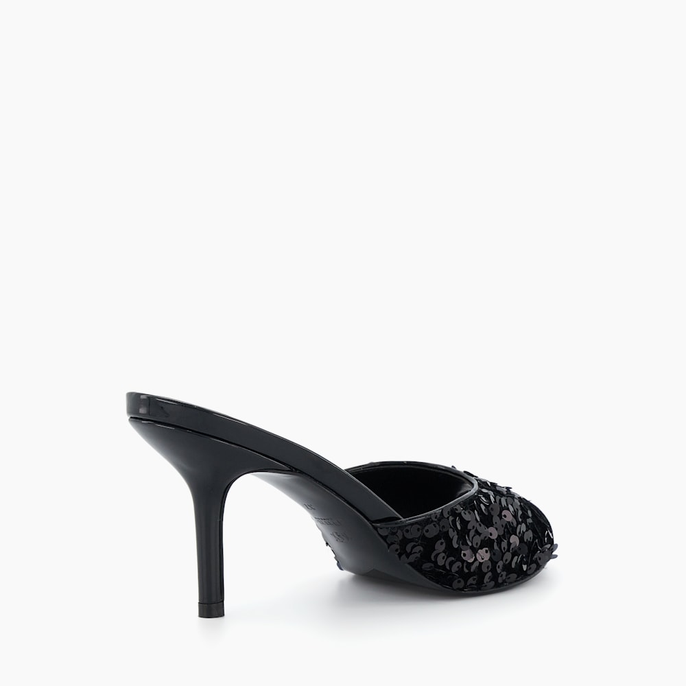 Pointed toe black mules cheap