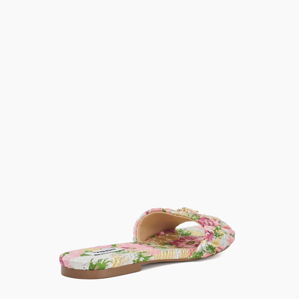 Nautical Pink, Ruched Jacquard Sandals | Dune London