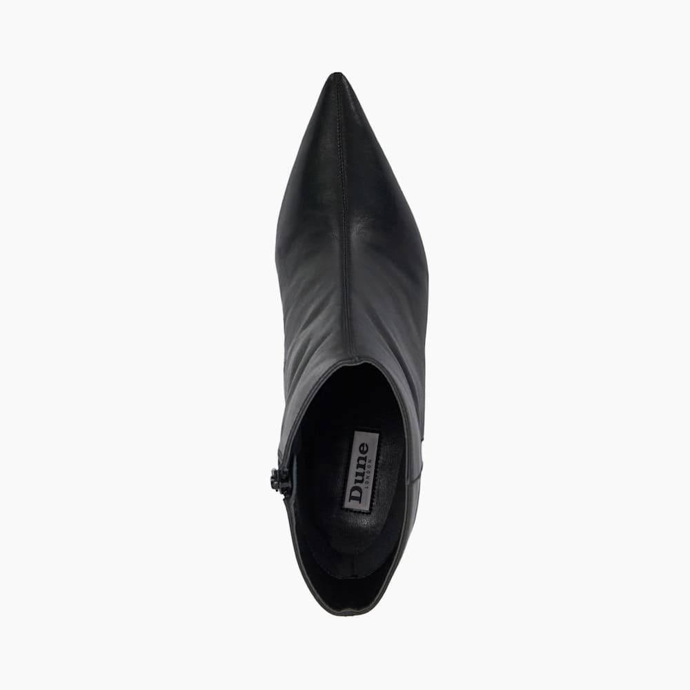 Offer Black Pointed Toe Kitten Heel Boots Dune London
