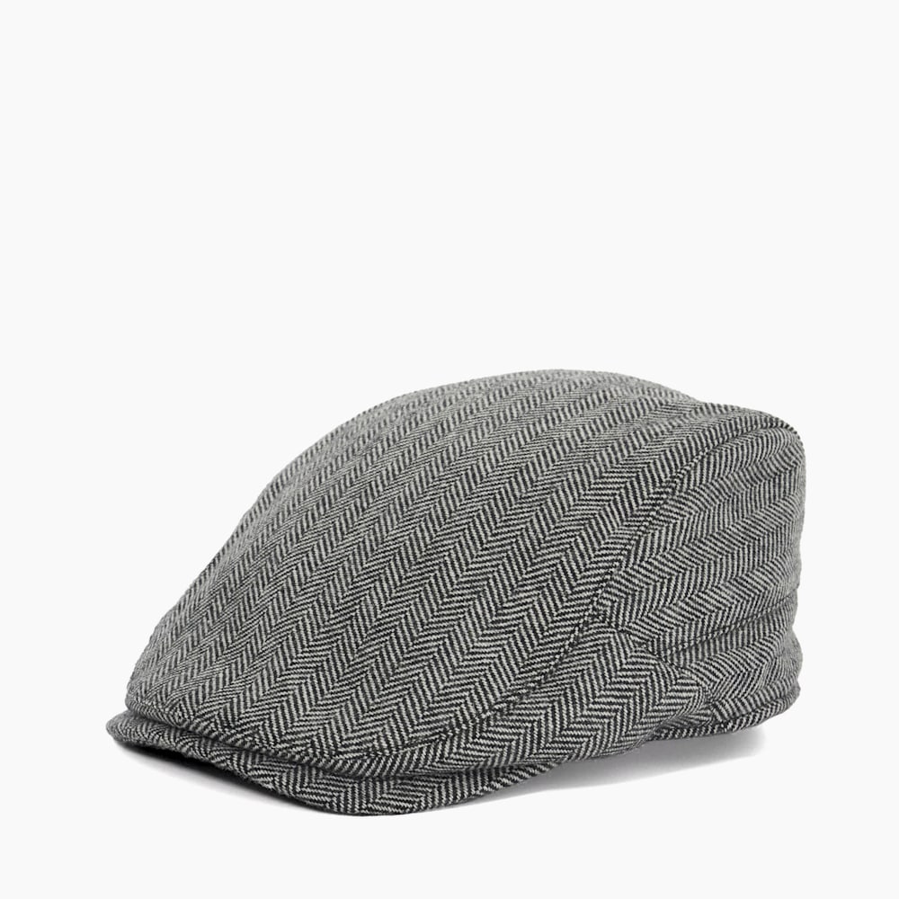 Olivea Grey Tweed Flat Cap Dune London
