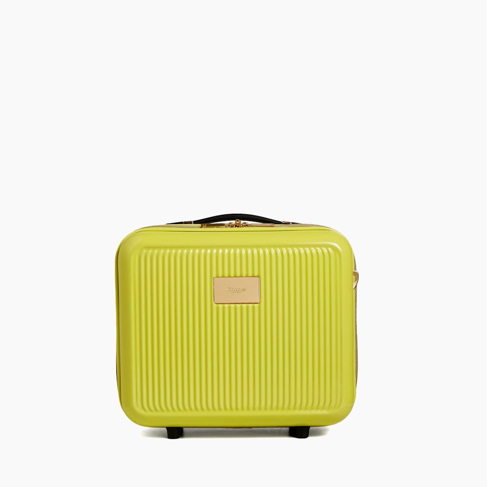 Olive Vanity Lime Small Hard Shell Travel Bag Dune London