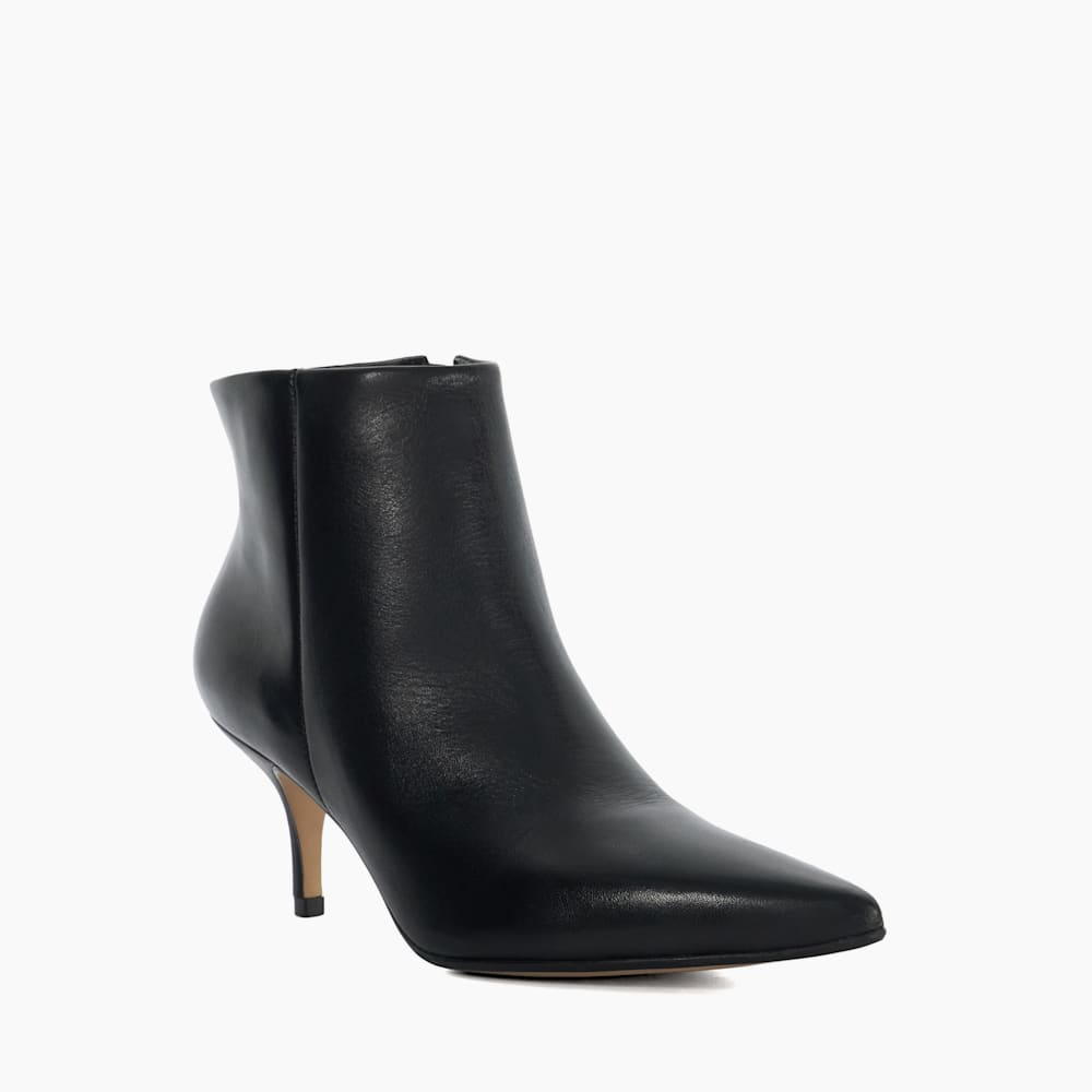 Orlana Black Pointed Toe Stiletto Heel Ankle Boots Dune London