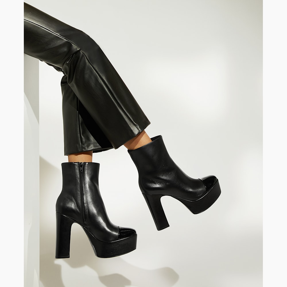 Platform black boots womens shop