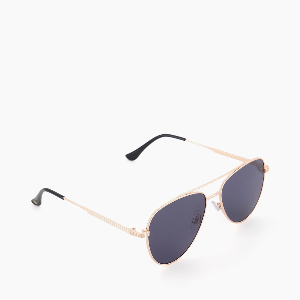 Sunglasses with gold sides cheap