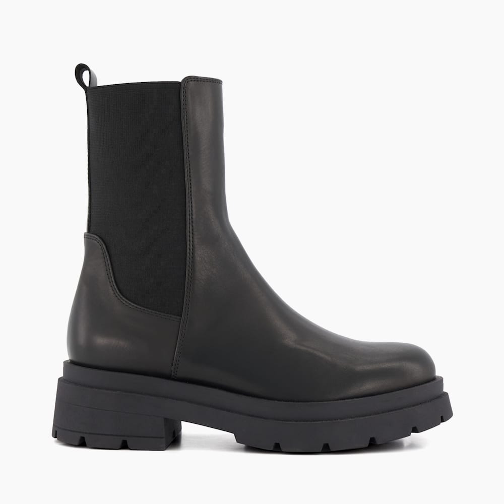 Ankle Boots Schwarze Klobige Boots Ladies Black Chunky Shop Boots