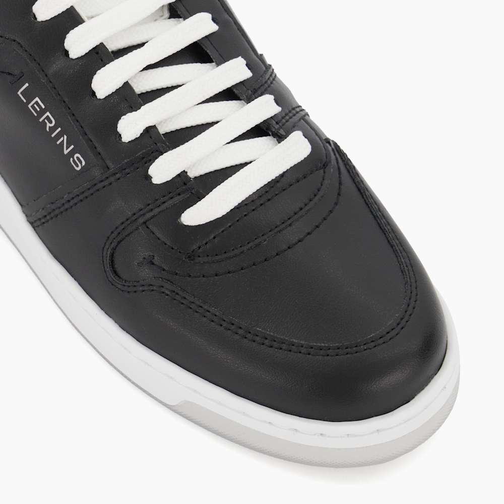 Palmm Black, Grape-Leather Lace-Up Trainers Dune London