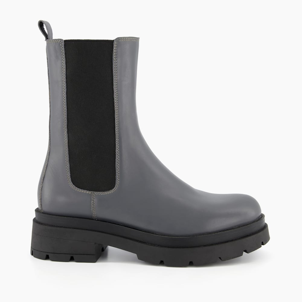 Palmz Grey Chunky Sole Chelsea Ankle Boots Dune London