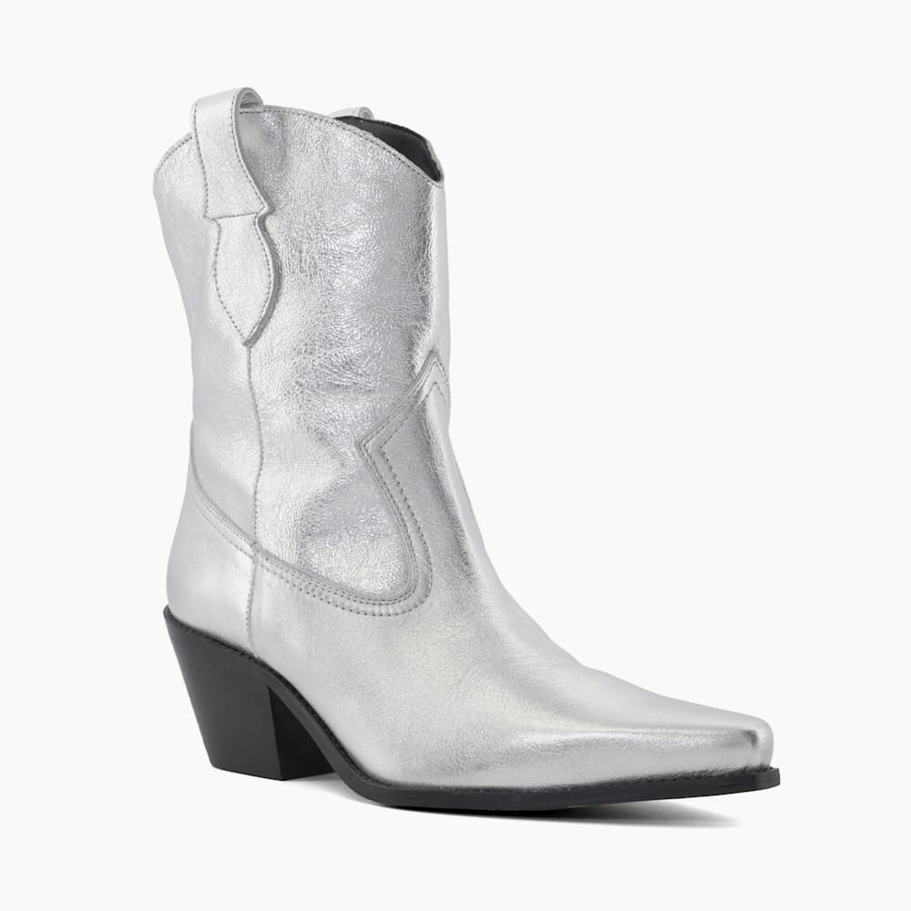 Silver western booties shop