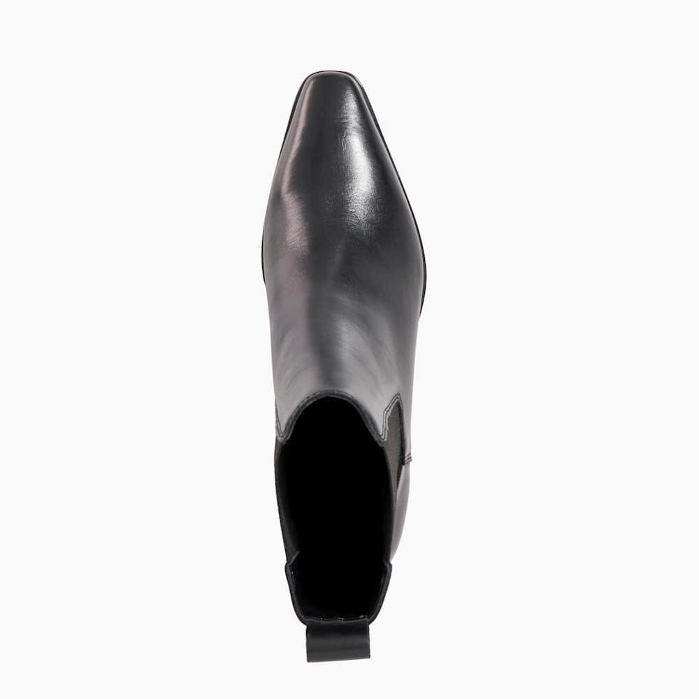 Parkas Black, Chisel Toe Low Heel Chelsea Boots | Dune London