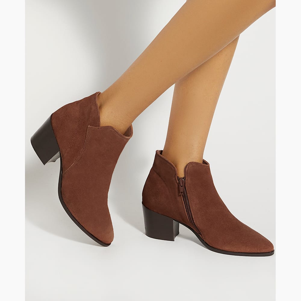 Womens tan heeled ankle boots cheap
