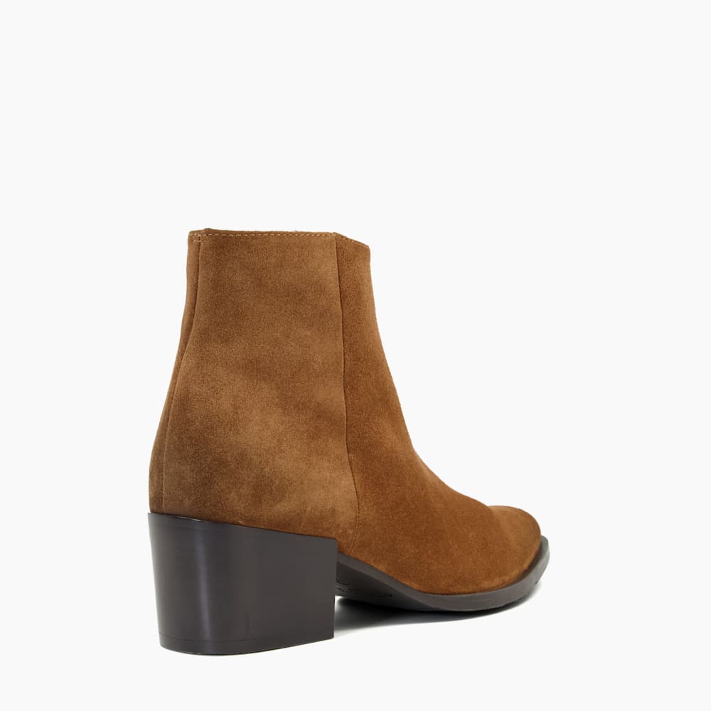 Patten Tan Suede Western Boots Dune London
