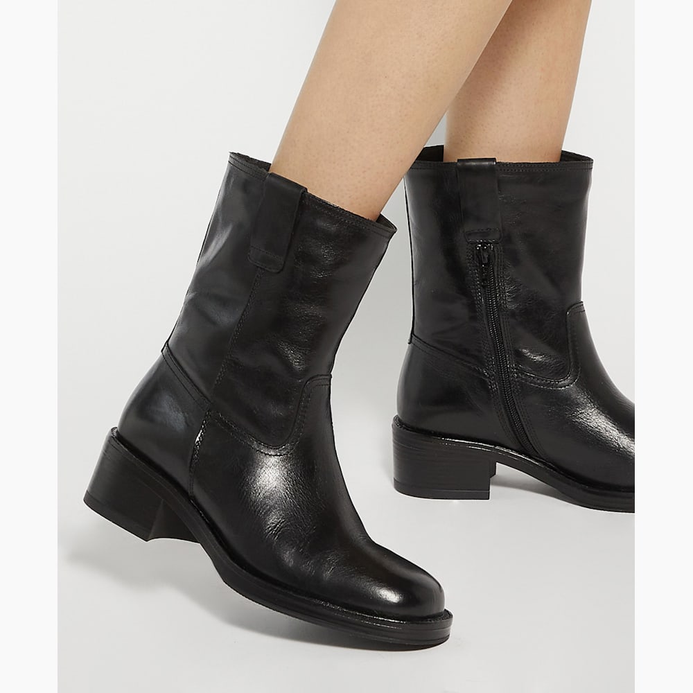 Paytyn Schwarz Markante Stiefel mit Futter aus Lammfellimitat Dune London