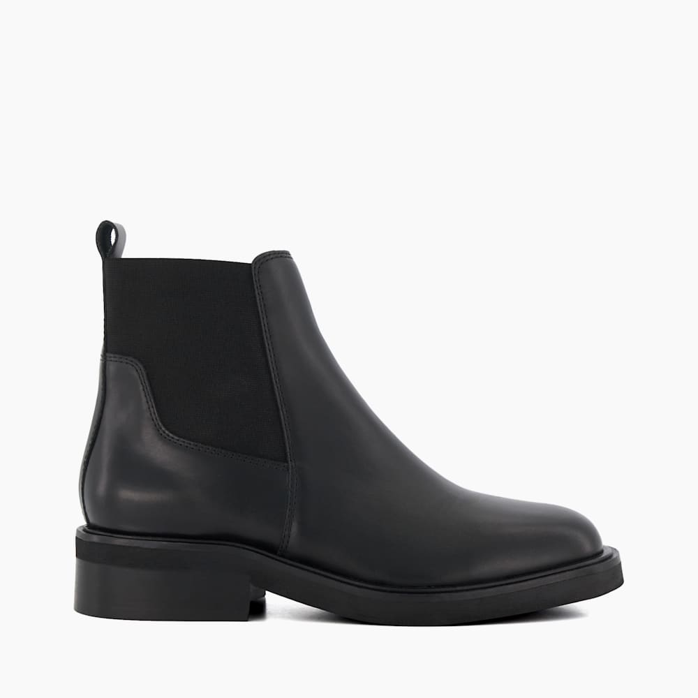 Black chelsea boots dune deals