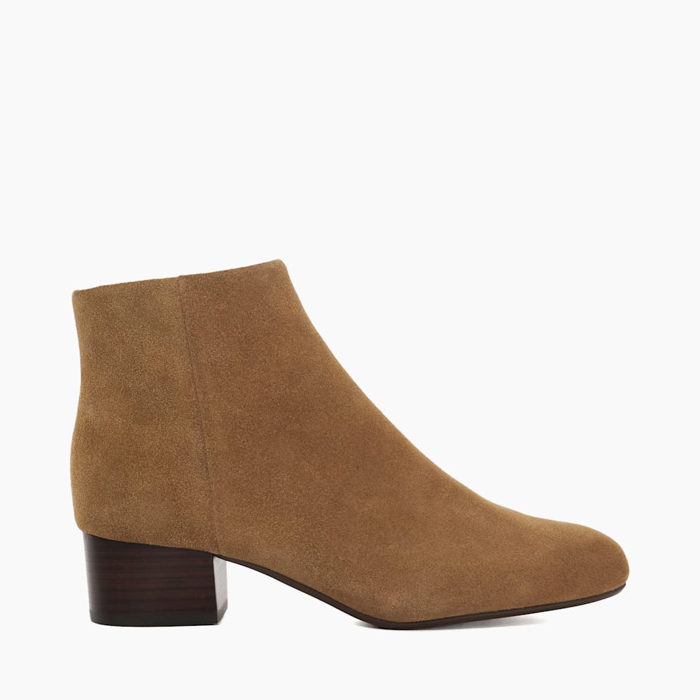 Taupe booties low heel on sale