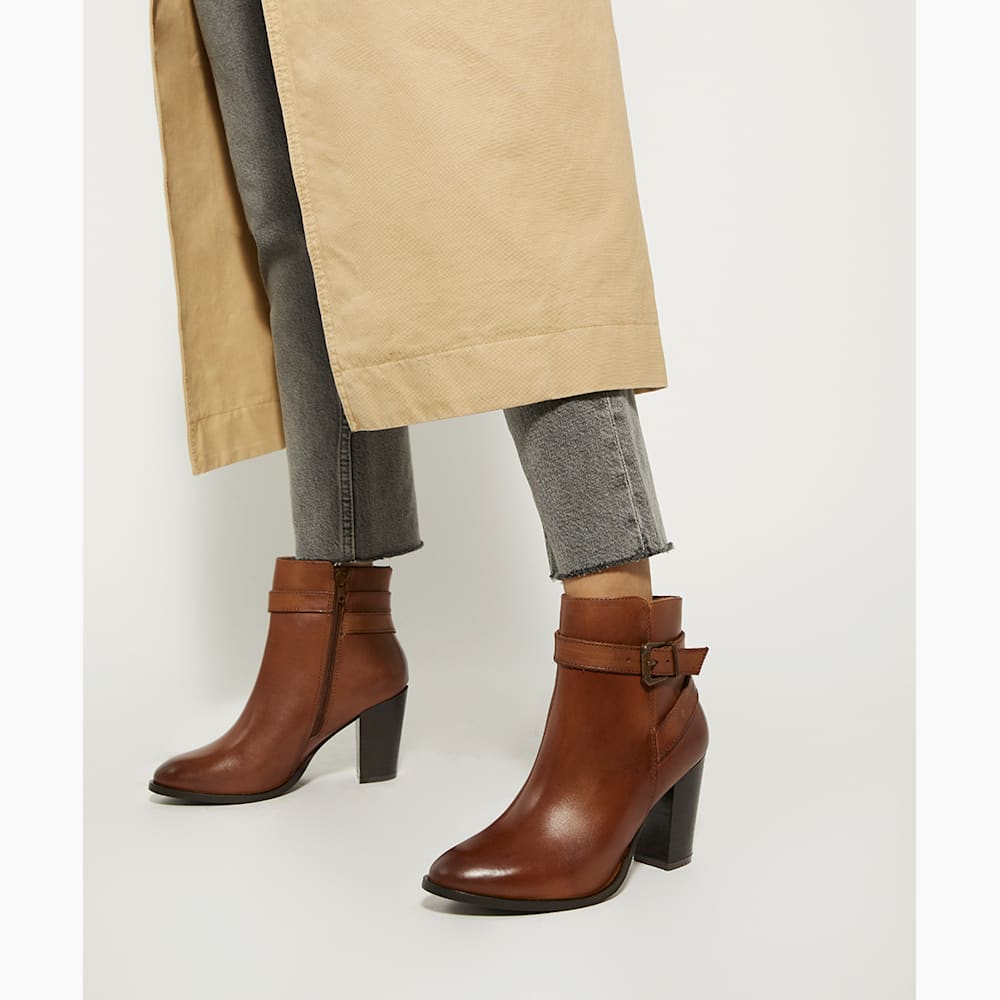 Tan heeled boots cheap