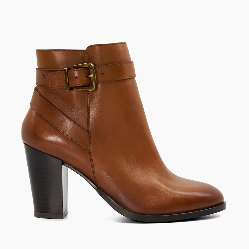 Tan ankle booties with heel 2025