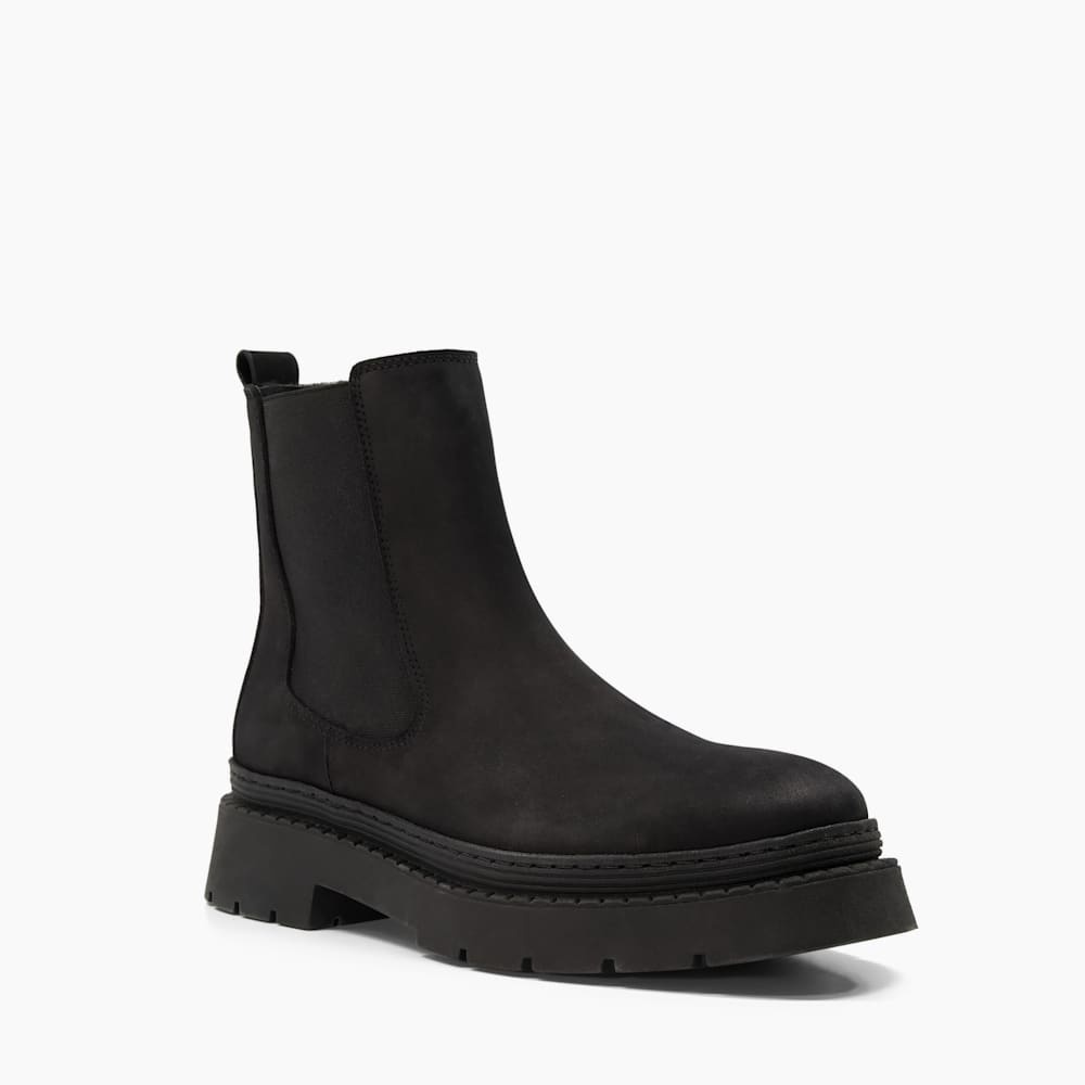 Suede chunky chelsea boots deals