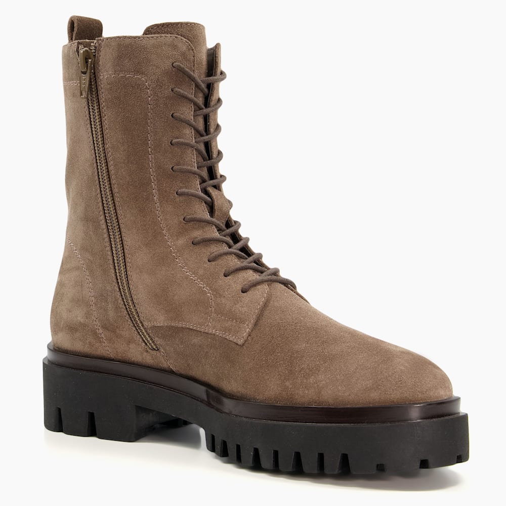 Taupe flat ankle boots store