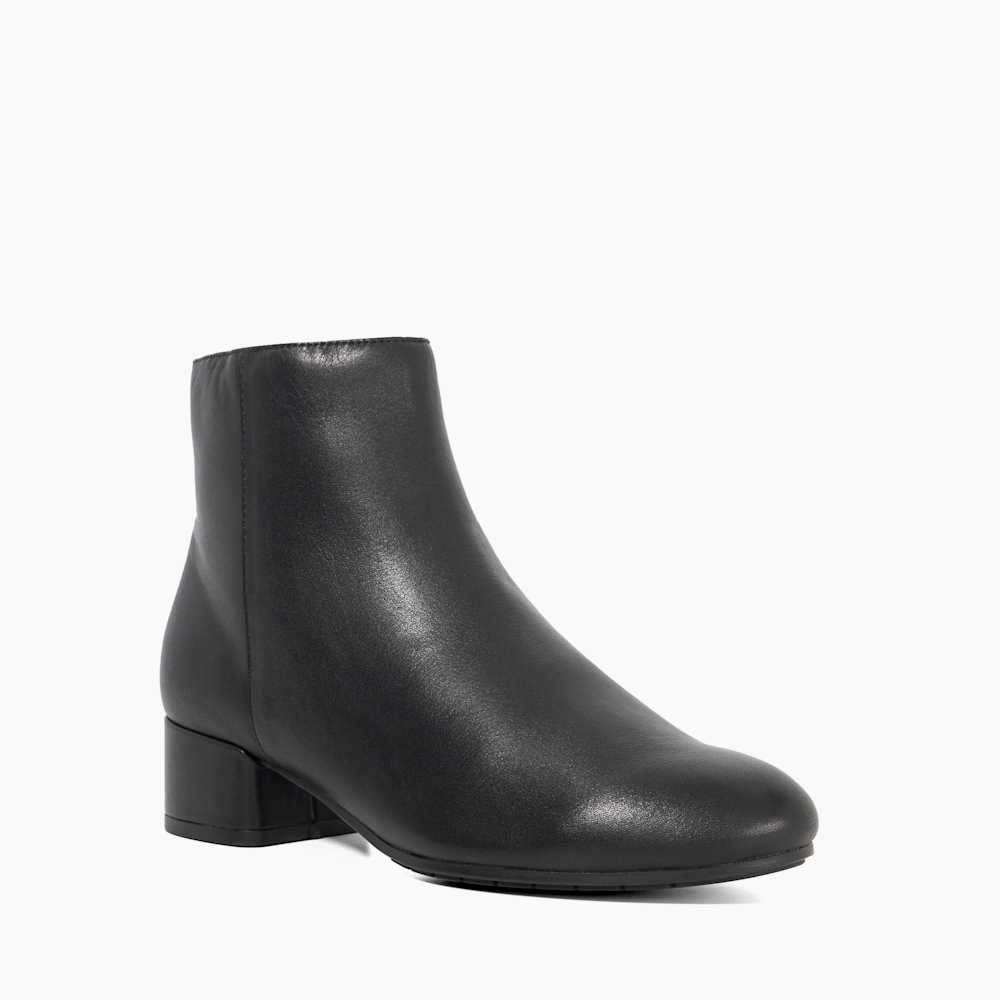 Pippie Black, Low-Heel Ankle Boots Dune London