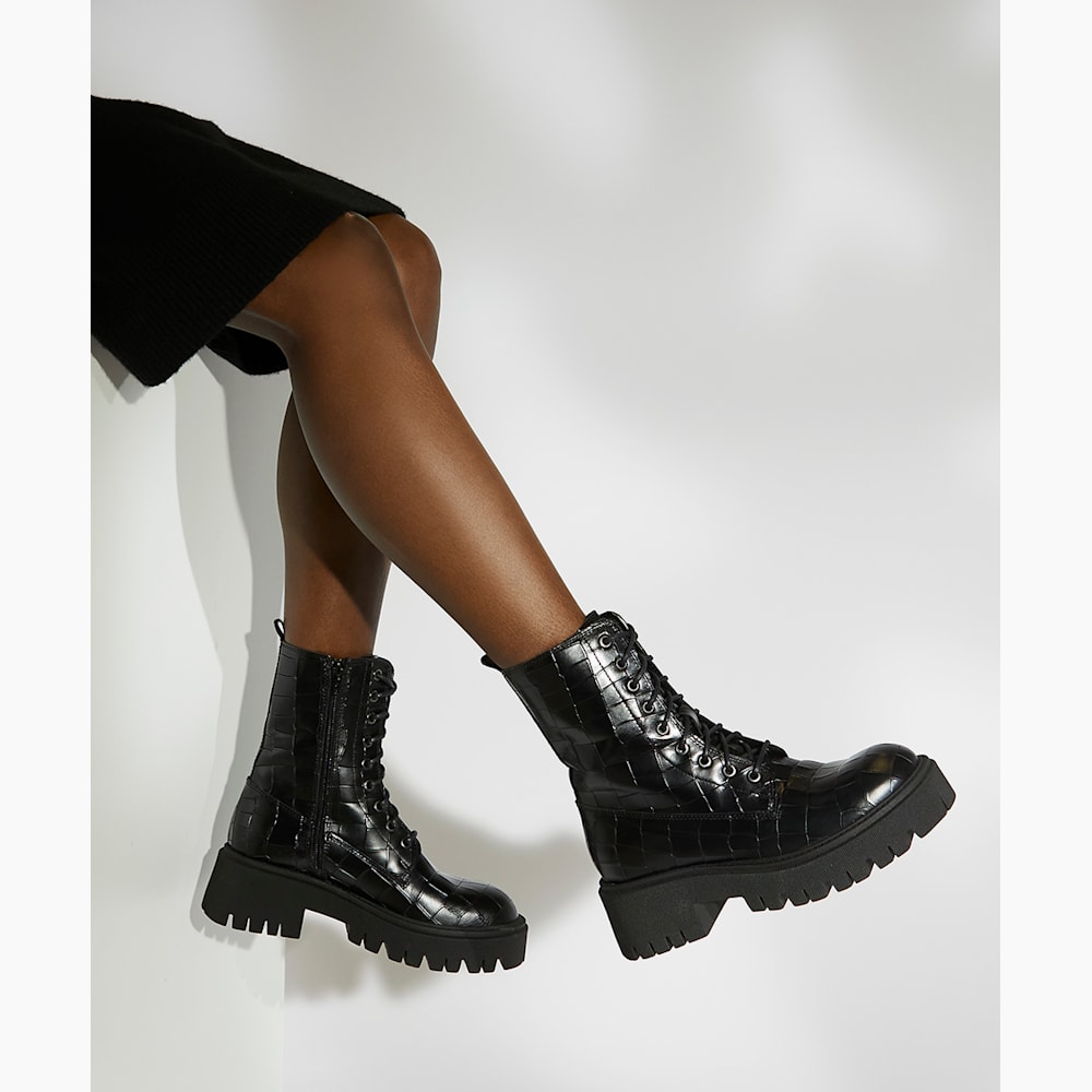 靴 DUNE London snake leather long boots Amazon.com | Dune London Women's Signature Knee High Boot