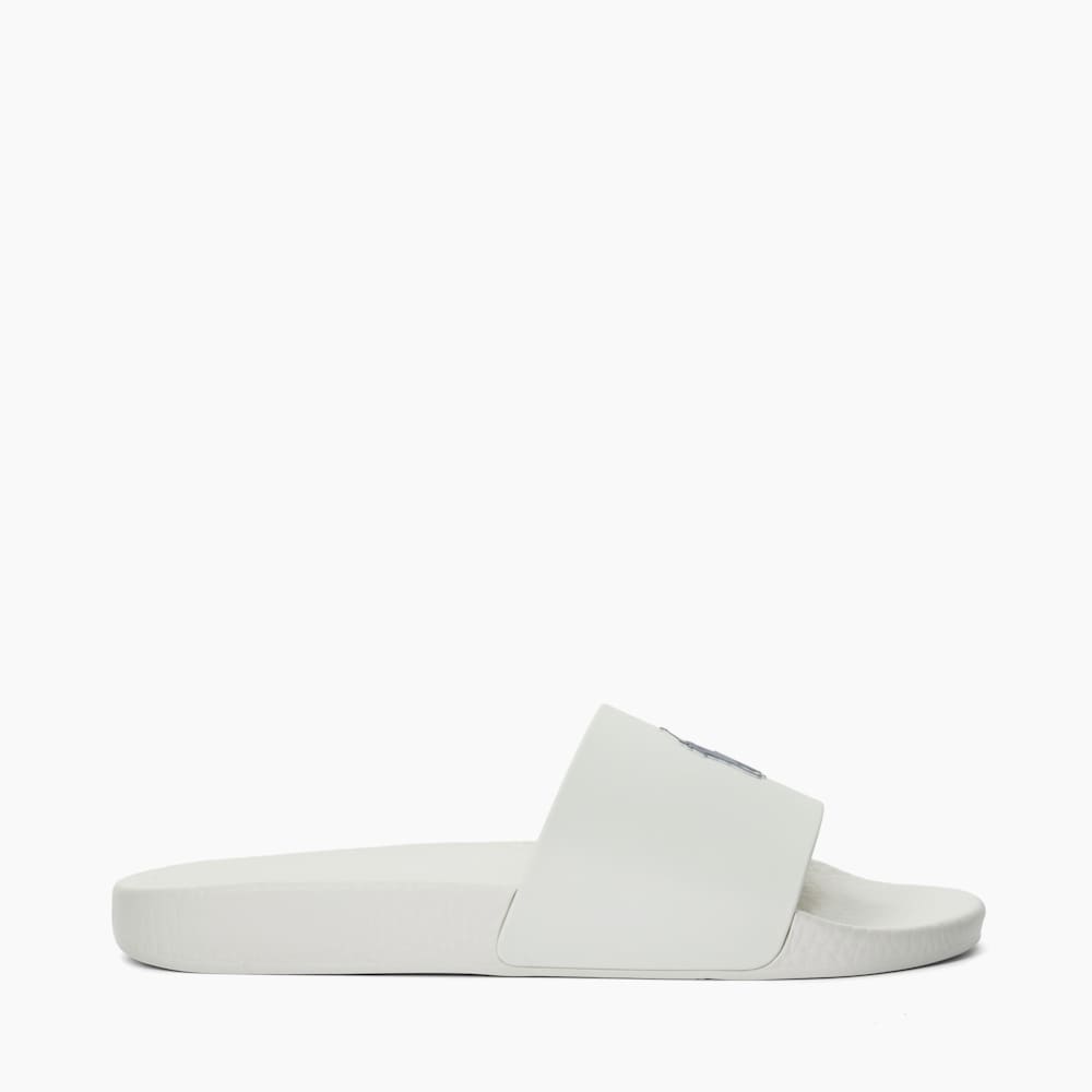 Polo Slidee White Branded Casual Sliders Dune London