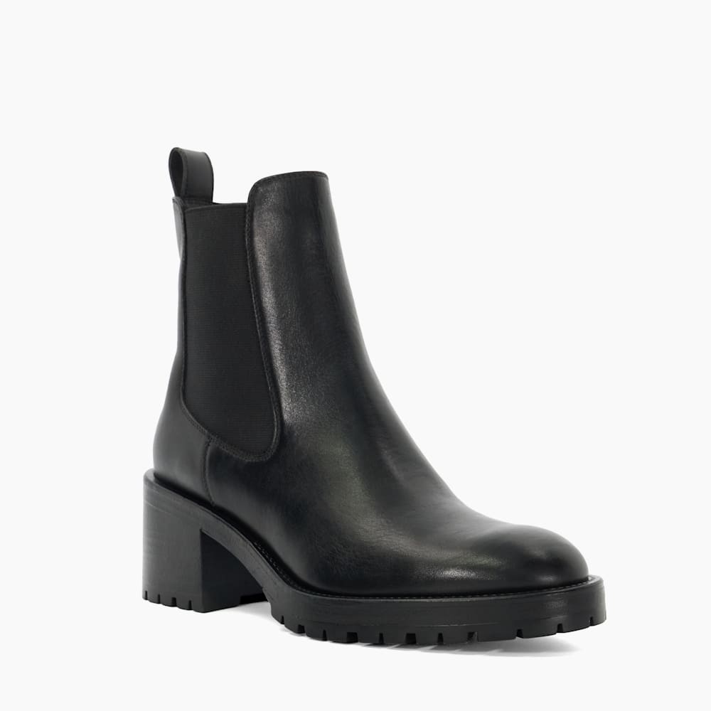 Womens black chunky heel boots cheap