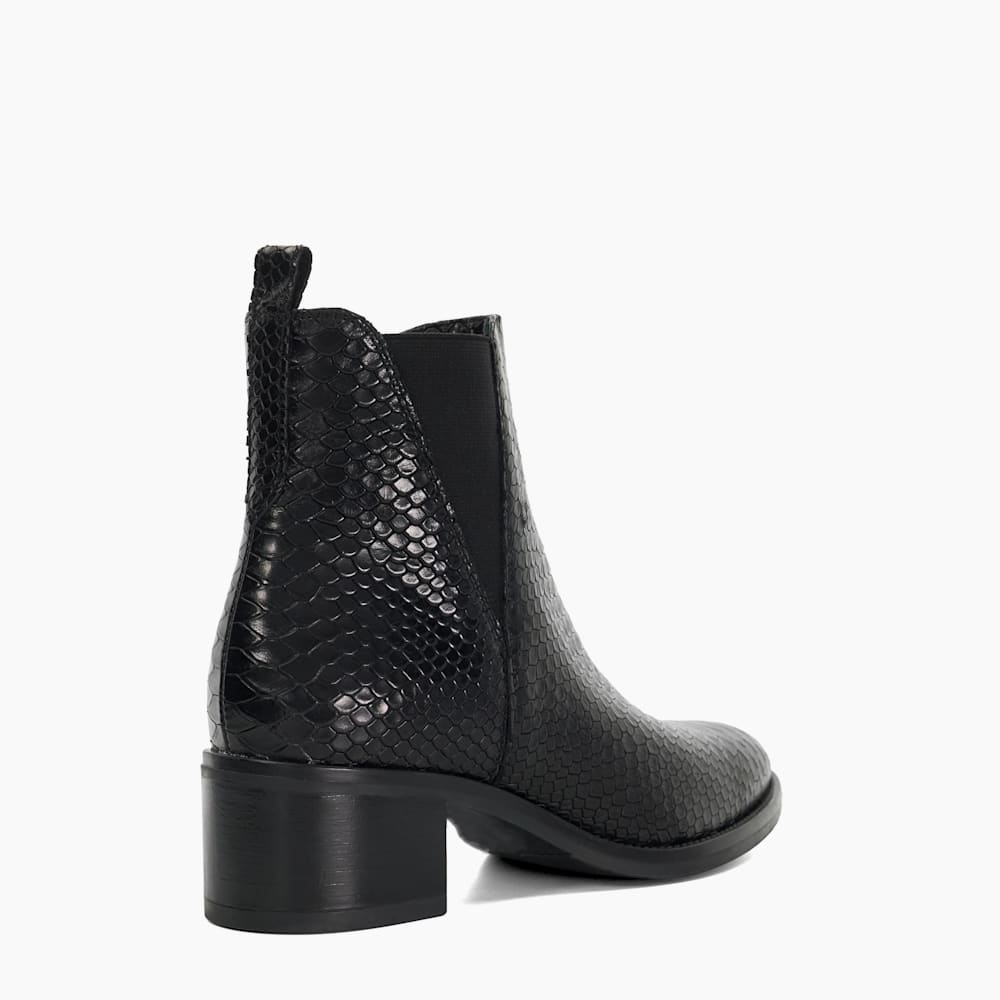 Pouring – Schwarz, Lässige Chelsea-Stiefeletten Dune London