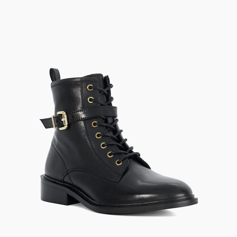 Women's lace up buckle boots hot sale