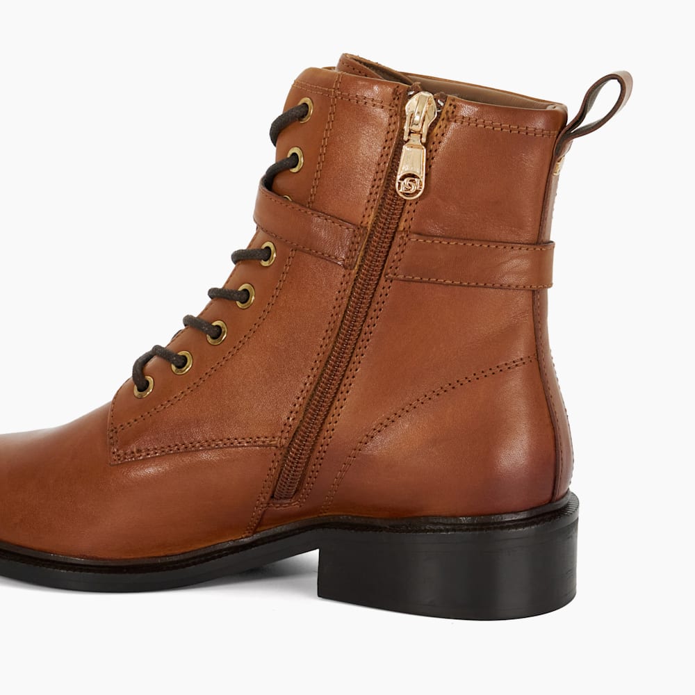 Tan lace up boots hotsell