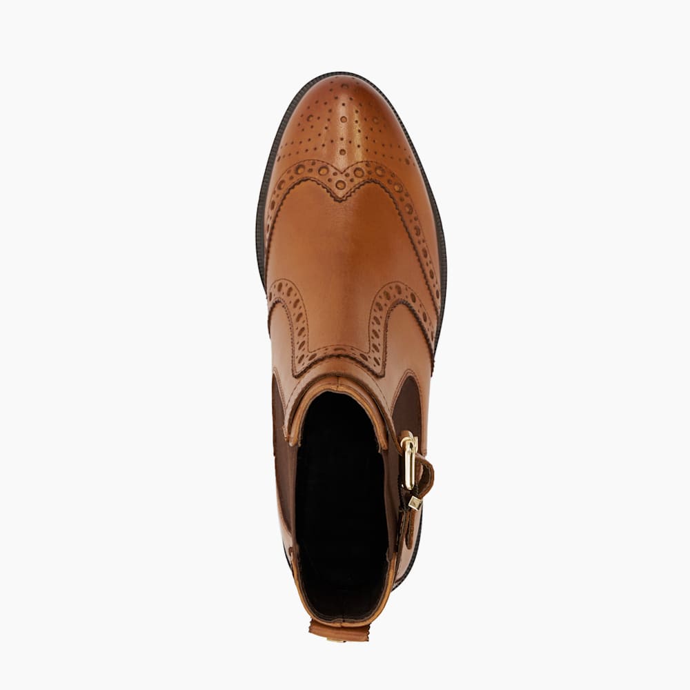 Tan brogue chelsea boots ladies outlet