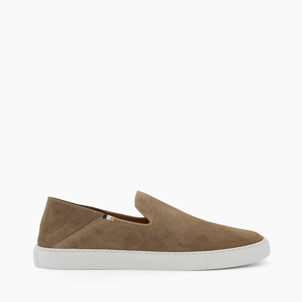 Suede slip on shoes clearance