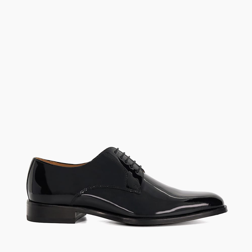 Salisbury Black, Premium Leather Derby Shoes Dune London