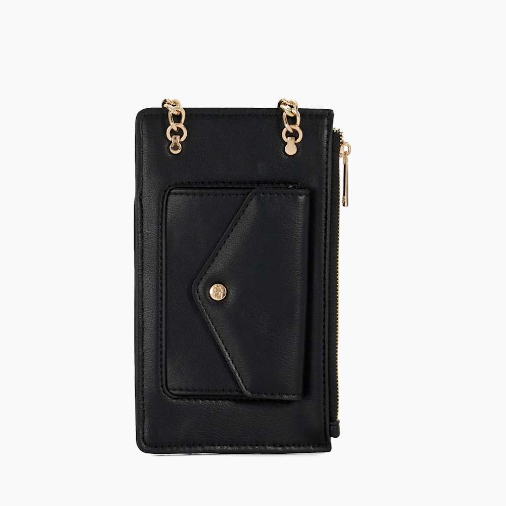 Samely Black, Zip Phone Pouch | Dune London