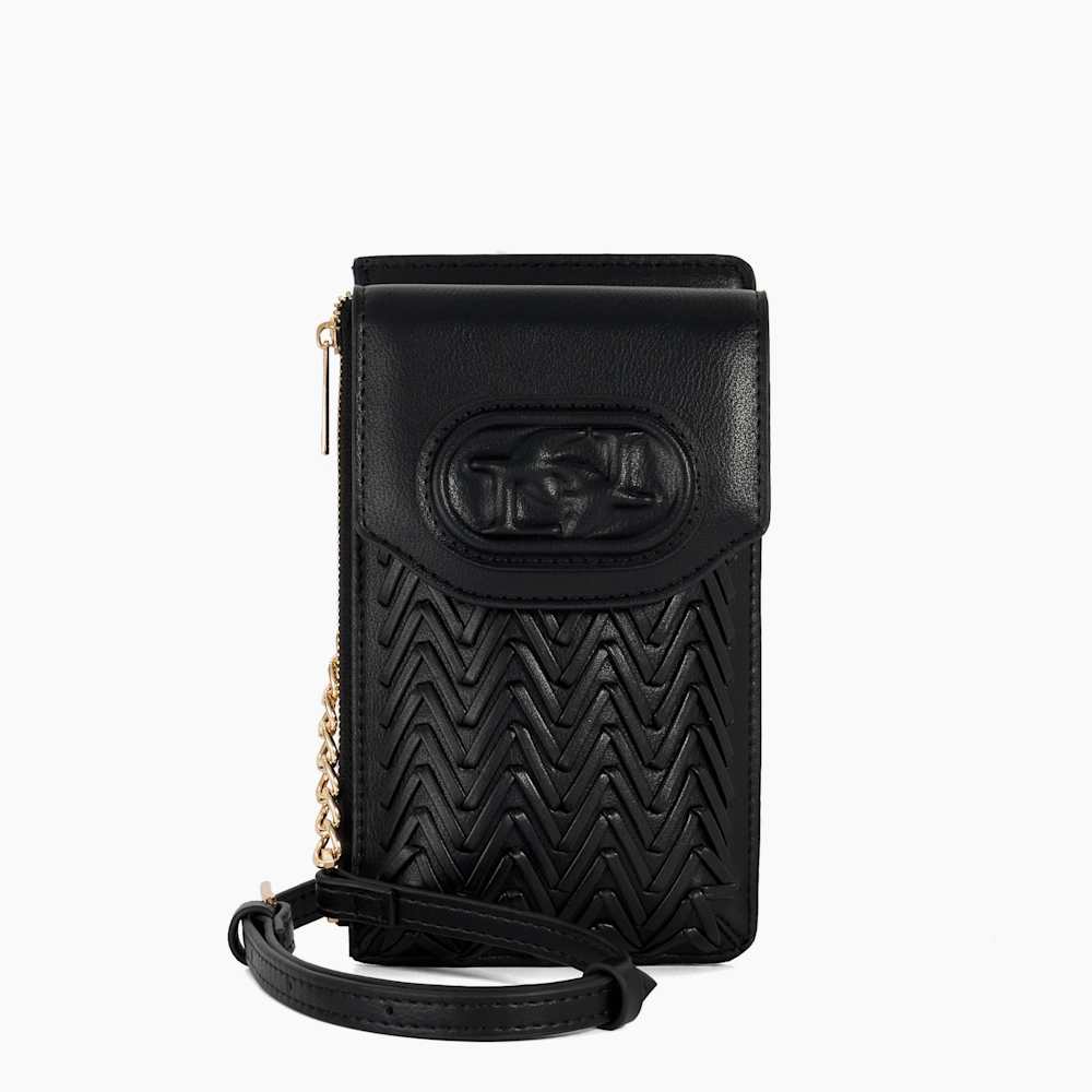 Samely Black, Zip Phone Pouch | Dune London