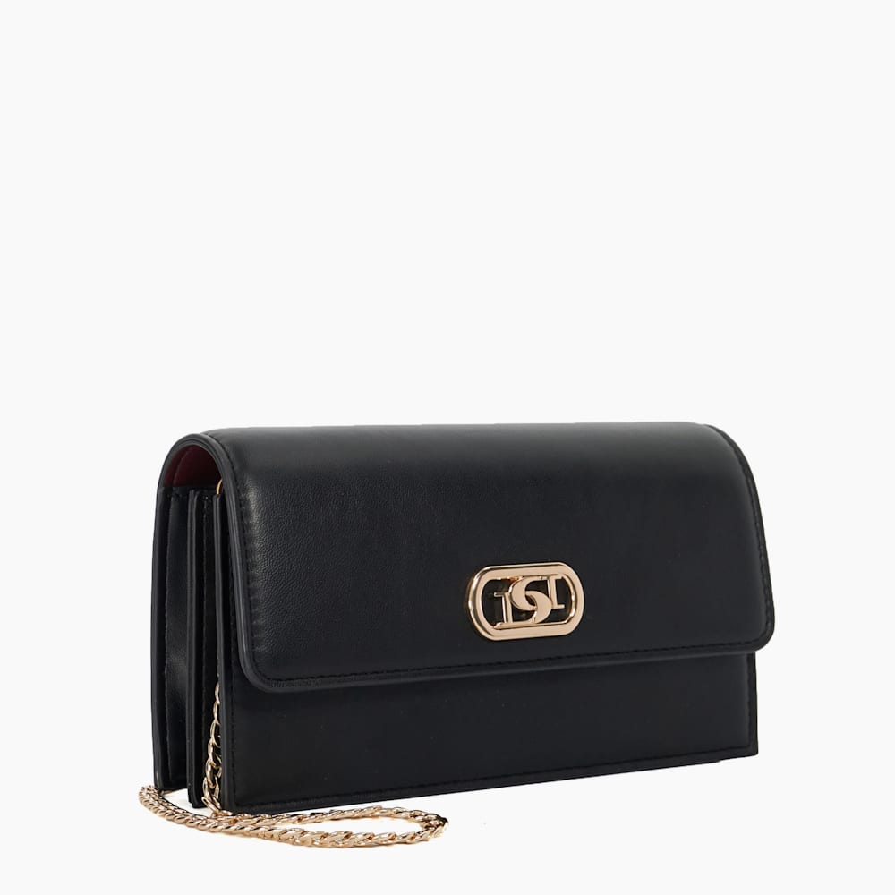 Sapphire Black Branded Micro Bag Dune London