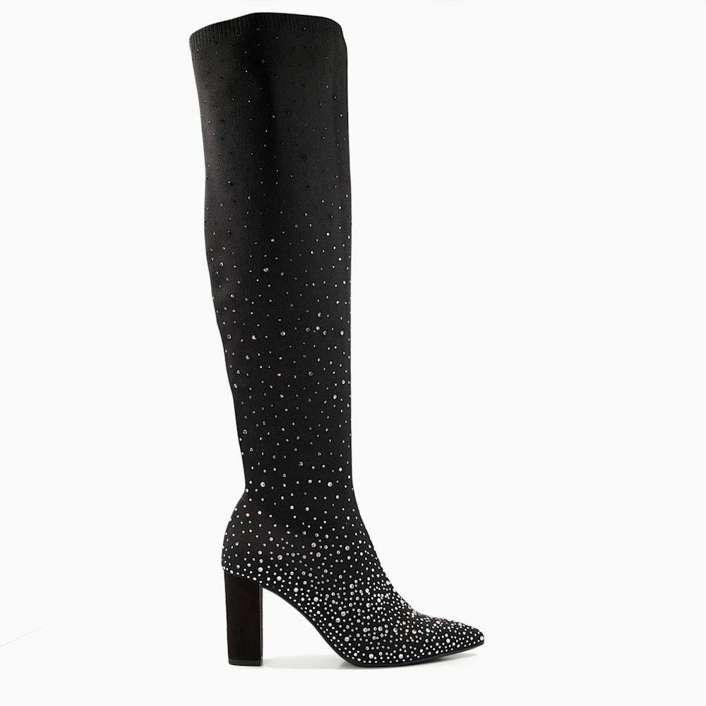 Stone over the knee boots on sale