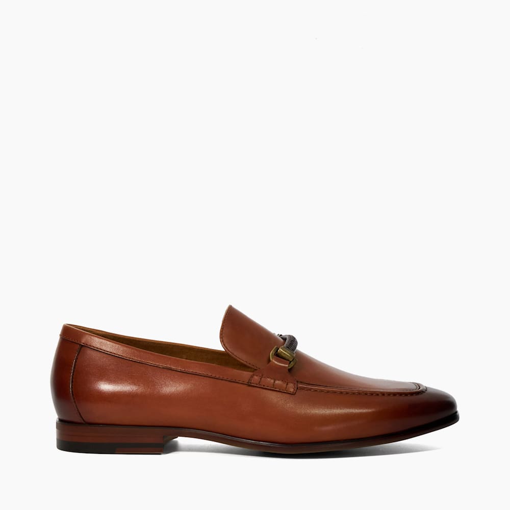 Scilly Tan Snaffle Trimmed Loafers Dune London