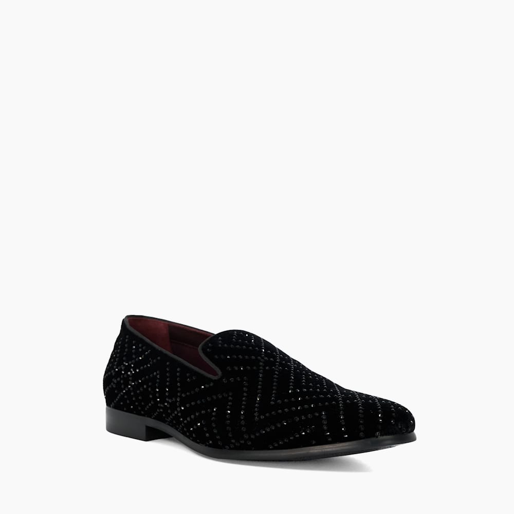 Black velvet loafer clearance