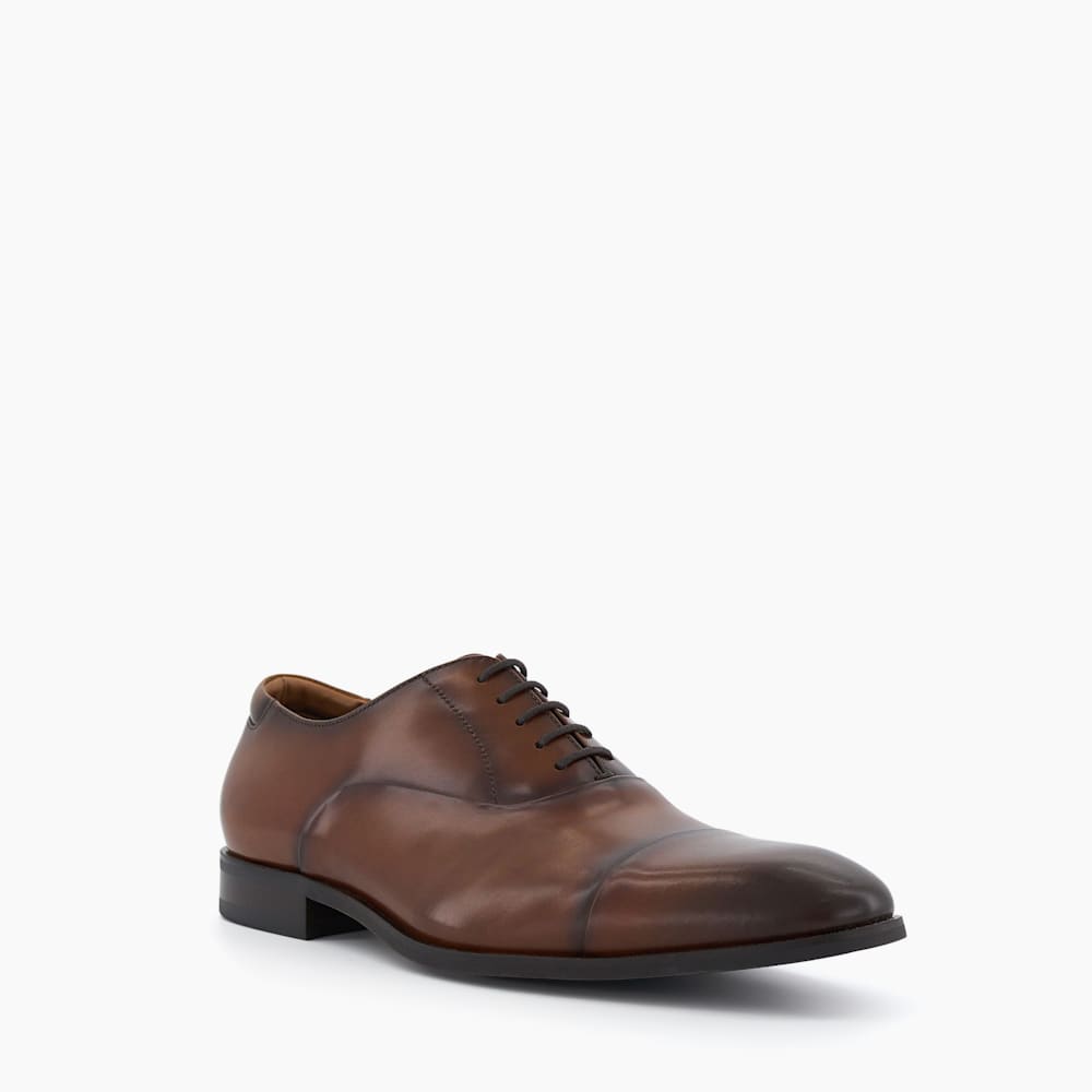 Secrecy Dark Tan Lace Up Oxford Shoes Dune London