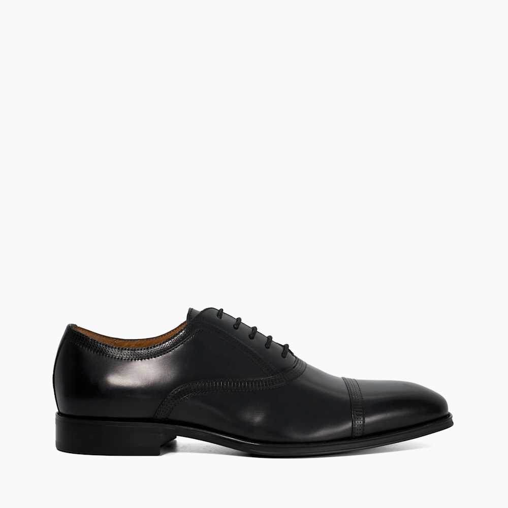 Segred Black, Toe Cap Lace Up Formal Shoes | Dune London