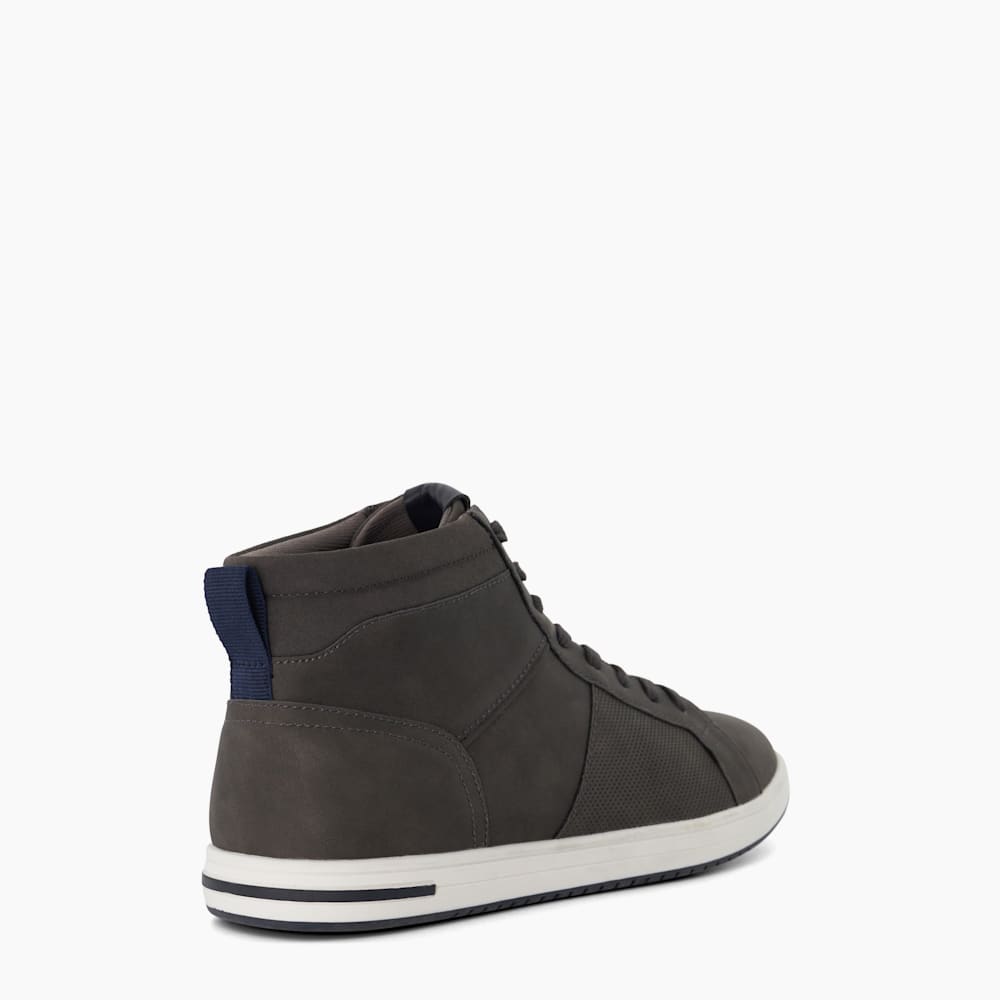 Sezzy Dark Grey High Top Trainers Dune London